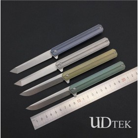 Outdoor S13 Titanium alloy and  D2 steel no logo new tactical folding knife UD19021